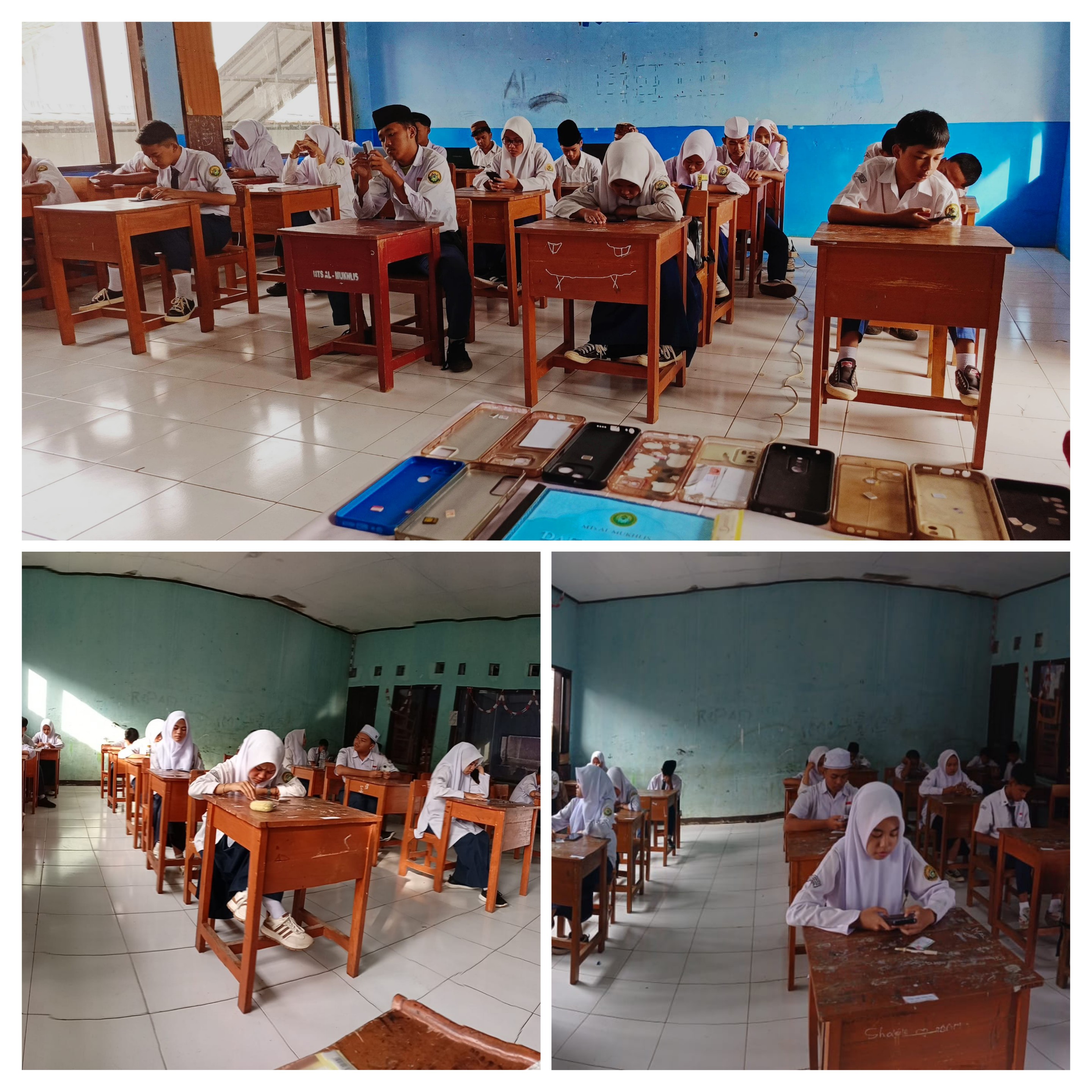 Siswa-Siswi Kelas IX MTs Al Mukhlis Selesaikan Ujian Madrasah Tahun Ajaran 2025/2026